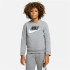 Moletom Nike Infantil Sportswear Club Fleece Cinzento