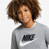 Moletom Nike Infantil Sportswear Club Fleece Cinzento