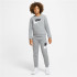 Moletom Nike Infantil Sportswear Club Fleece Cinzento