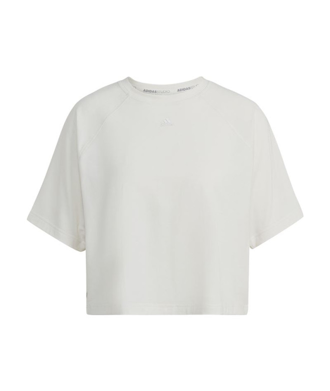 Camiseta adidas AEROREADY Wrap-Back Mujer White