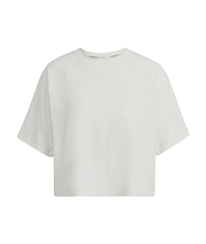 T-shirt adidas AEROREADY Wrap-Back Femmes Blanc