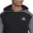 Chaqueta adidas Mélange French Terry Hombre Black