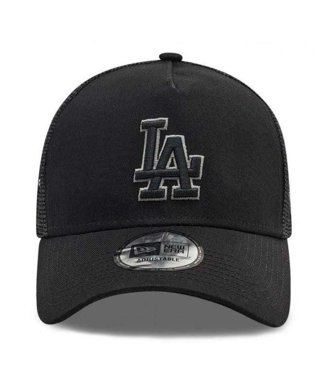 Boné New Era LA Dodgers Tonal Black A-Frame Trucker