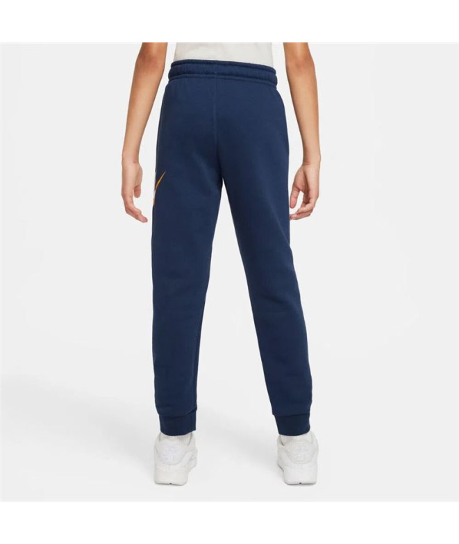 Pantalons Nike Enfant Polaire Sportswear Club Bleu