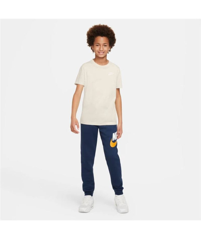 Pantalons Nike Enfant Polaire Sportswear Club Bleu