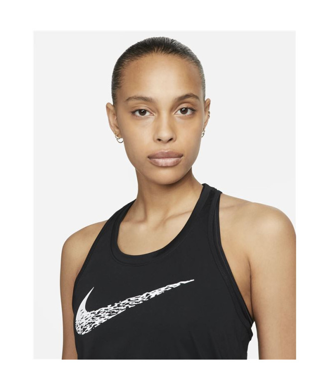Camiseta sin Mangas Nike Swoosh Run Mujer BK