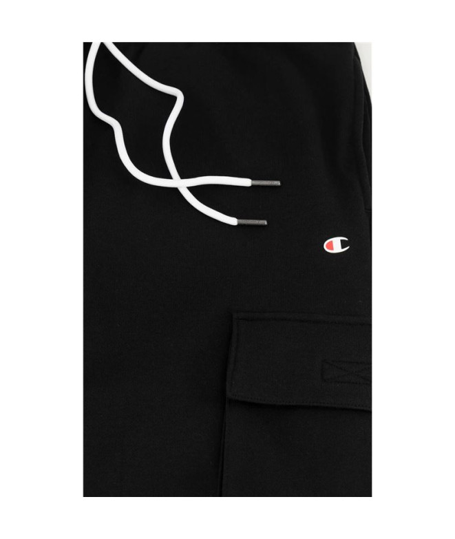 Pantalones Champion Rib Cuff Cargo Hombre Black