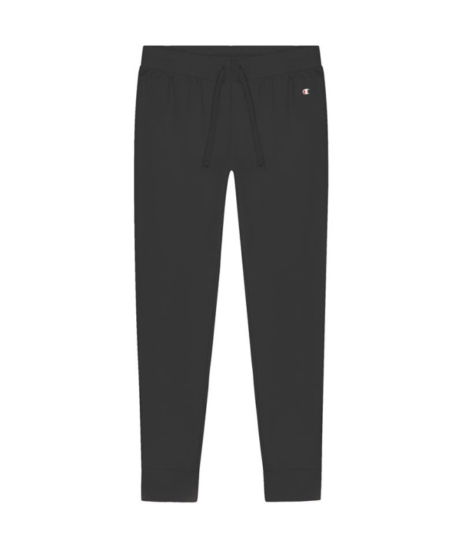 Calça Champion Mulher Joggers com punho em canelado Preto