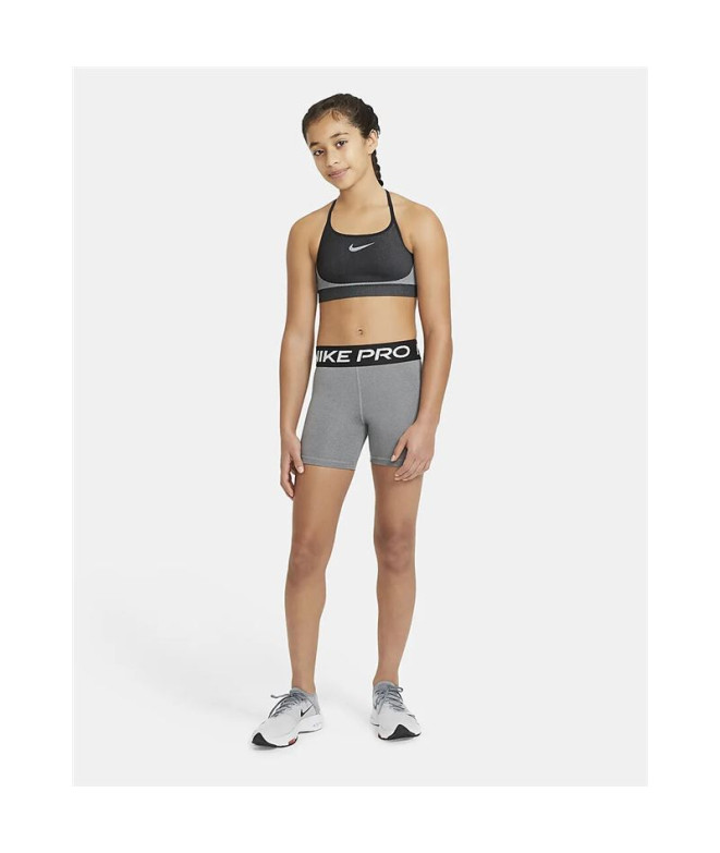 Pantalons Nike Pro Fille Gris