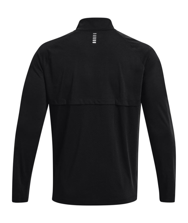 T-Shirt Running Under Armour STR Zip Man Blk