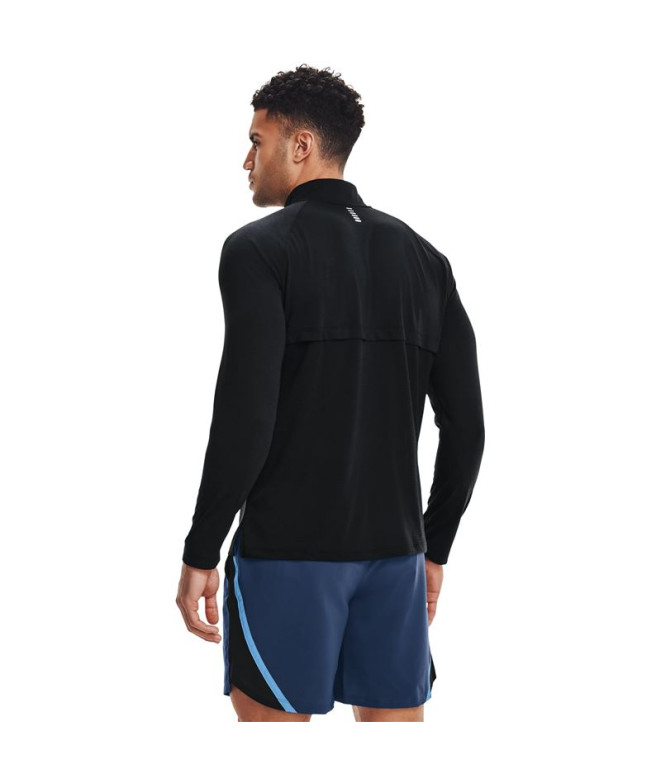 T-Shirt Running Under Armour STR Zip Man Blk