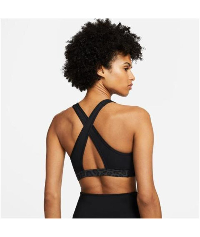 Brassiere de sport Nike Femme Dri-FIT Swoosh Noir