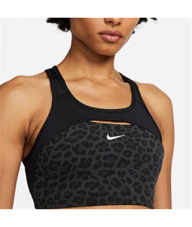 Brassiere de sport Nike Femme Dri-FIT Swoosh Noir