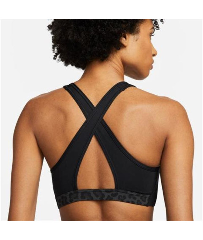 Brassiere de sport Nike Femme Dri-FIT Swoosh Noir