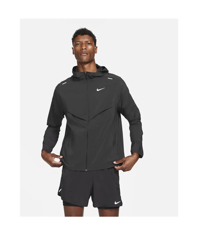 Veste de running Nike Windrunner Homme Noir
