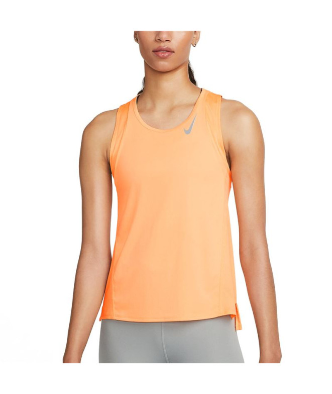 Top Running Nike Dri-FIT Race Laranja para mulher