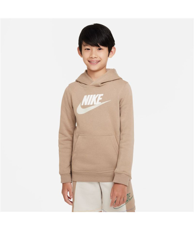 Sudadera Nike Sportswear Club Infantil Brown