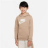 Moletom Nike Infantil Roupa de desporto Club Brown