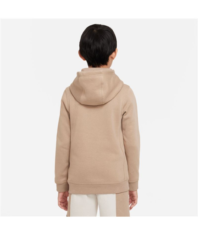 Sudadera Nike Sportswear Club Infantil Brown