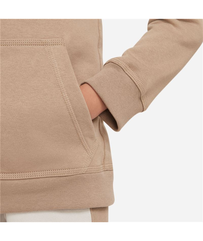 Sudadera Nike Sportswear Club Infantil Brown