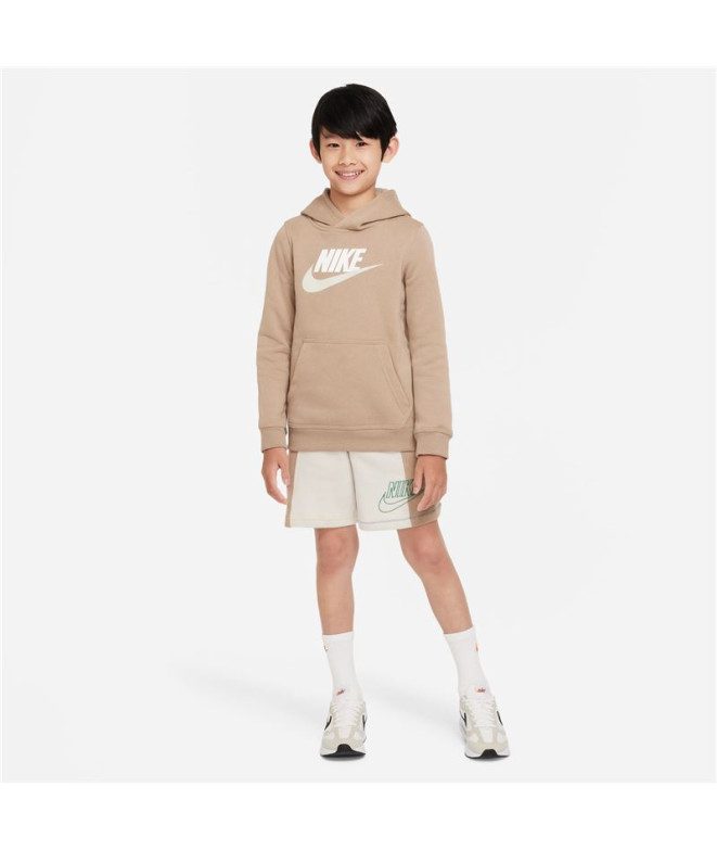 Sudadera Nike Sportswear Club Infantil Brown