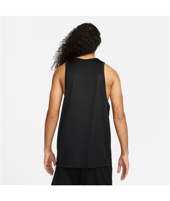 Camiseta basquetebol Nike Homem de Dri-FIT Preto