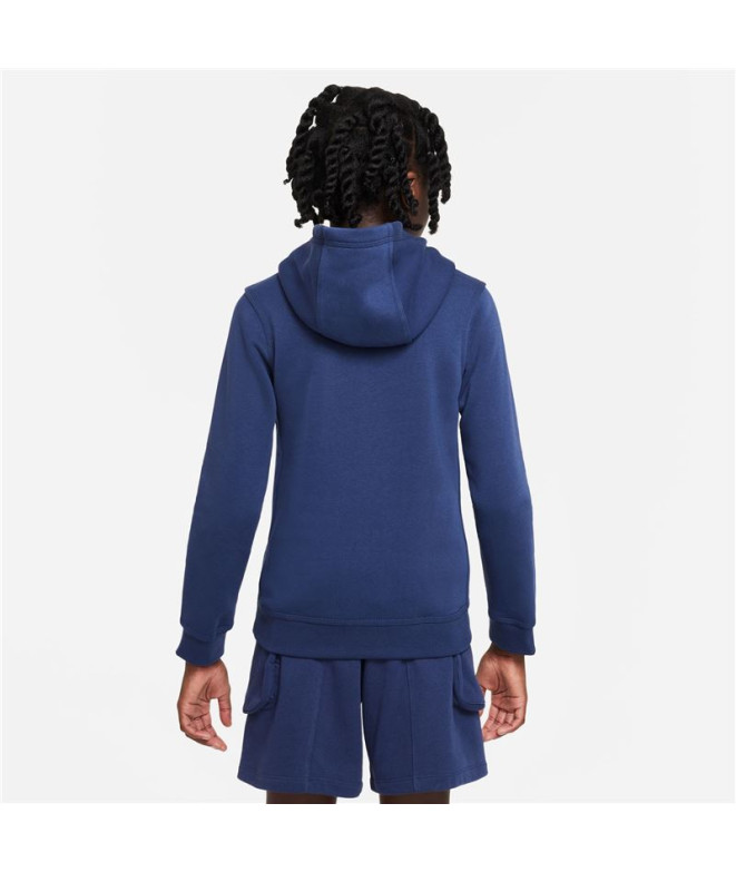 Sudadera Nike Sportswear Club Infantil Blue