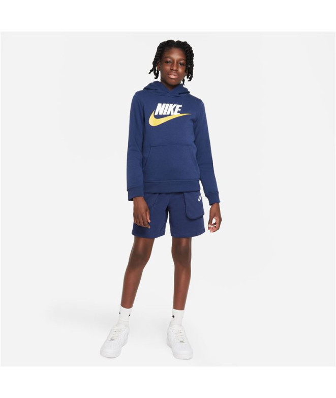 Sudadera Nike Sportswear Club Infantil Blue