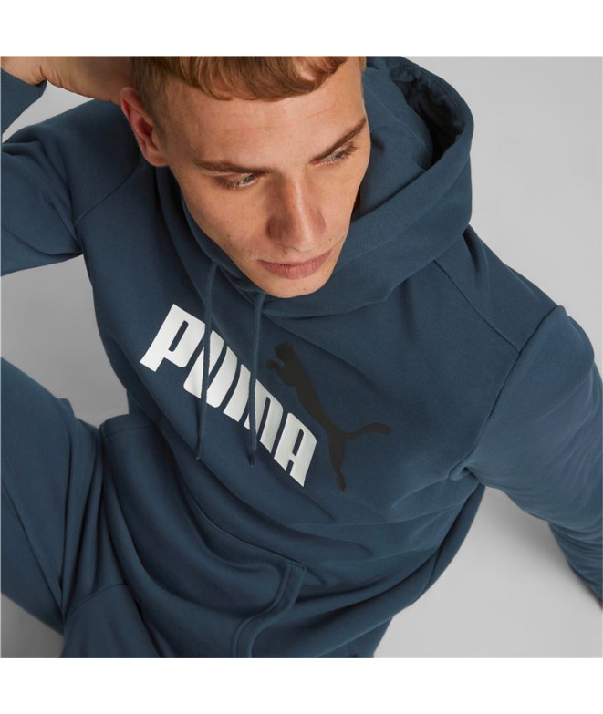 Sweat Homme Puma Essentials+ Two-Tone Blue