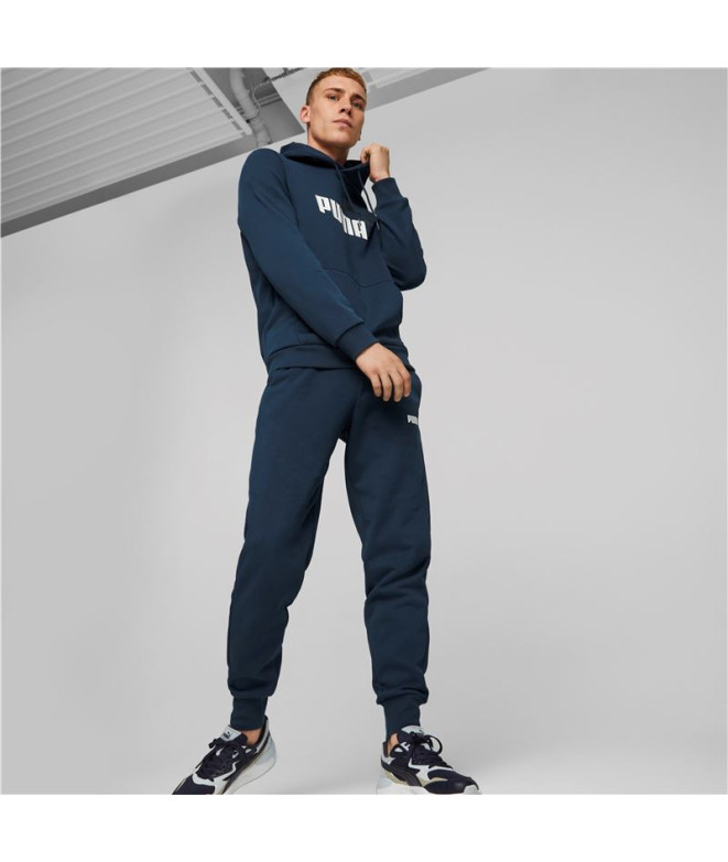 Sweat Homme Puma Essentials+ Two-Tone Blue