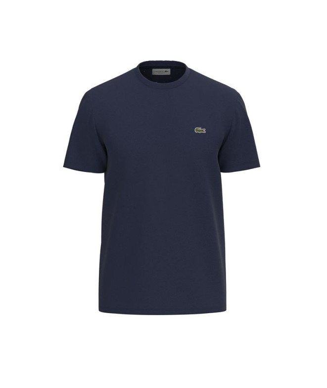 T-shirt Lacoste Algodão para homem Azul escuro