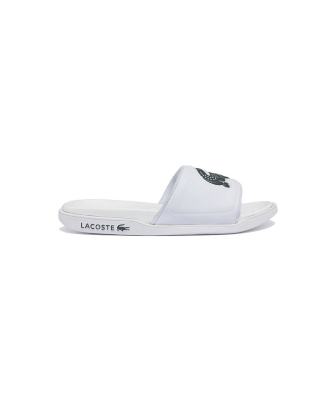 Chinelos de dedo para homem Lacoste Croco Dualiste Man Branco