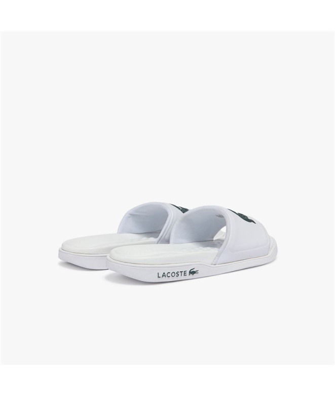 Tongs hommes Lacoste Croco Dualiste Man White