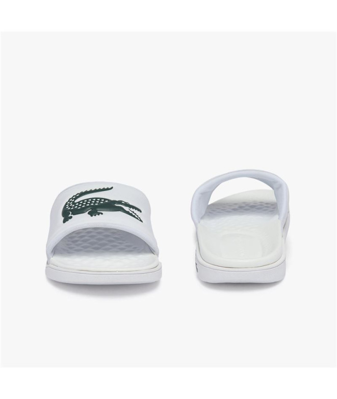 Tongs hommes Lacoste Croco Dualiste Man White