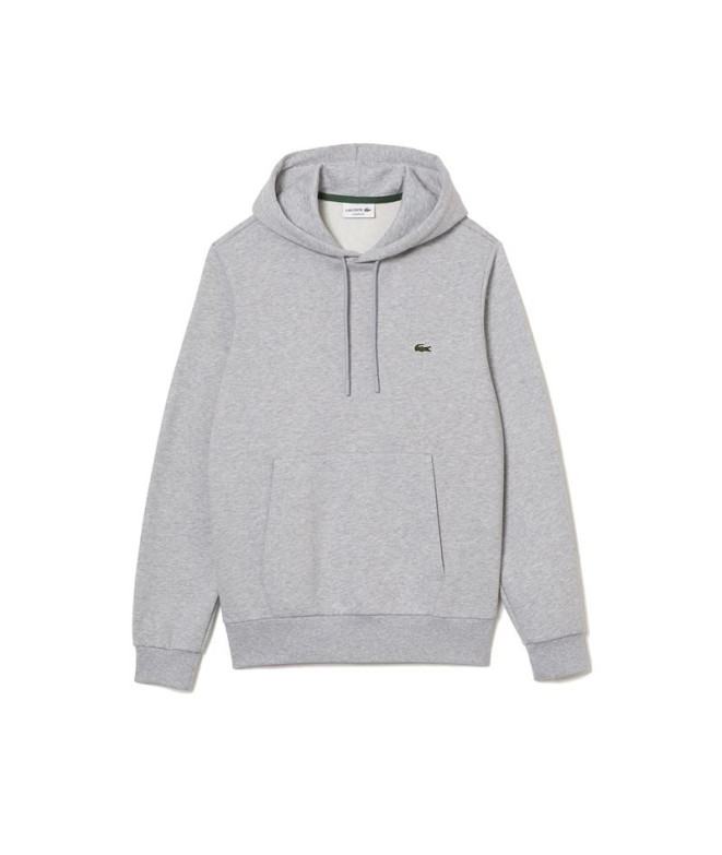 Sweatshirt com capuz Lacoste Algodão Eco Man Cinzento