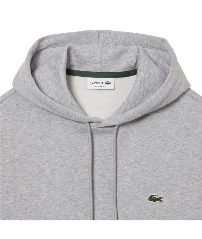 Sweat à capuche Lacoste Cotton Eco Man Grey