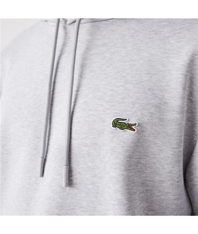 Sweat à capuche Lacoste Cotton Eco Man Grey