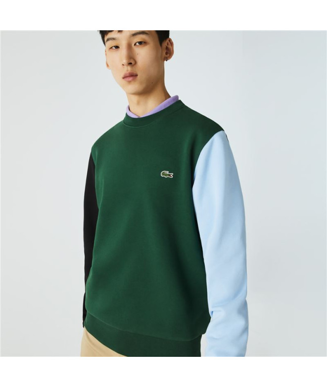 Sweatshirt Lacoste Fleece para homem Verde