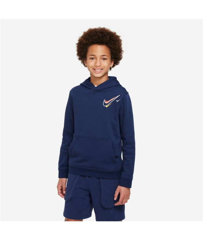 Sweatshirt com capuz Nike Sportswear Kids Blue