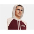 Sweatshirt Under Armour Marca de palavra Colorblock para homem Vermelho