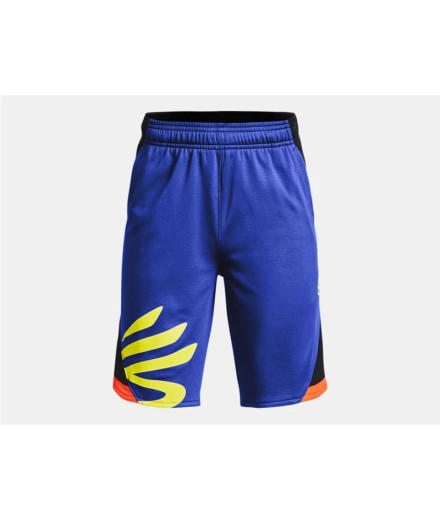 Short Under Armour Curry Splas Short pour garçons Bleu