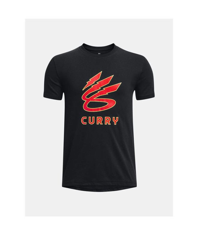 Camiseta Under Armour Curry Lightning Logo Infantil BK
