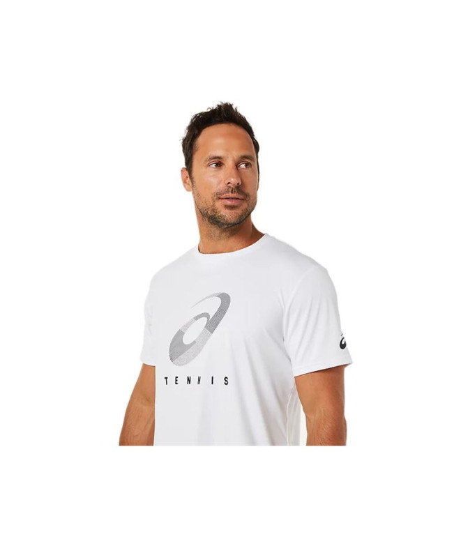 ASICS COURT M SPIRAL TEE Hommes Blanc