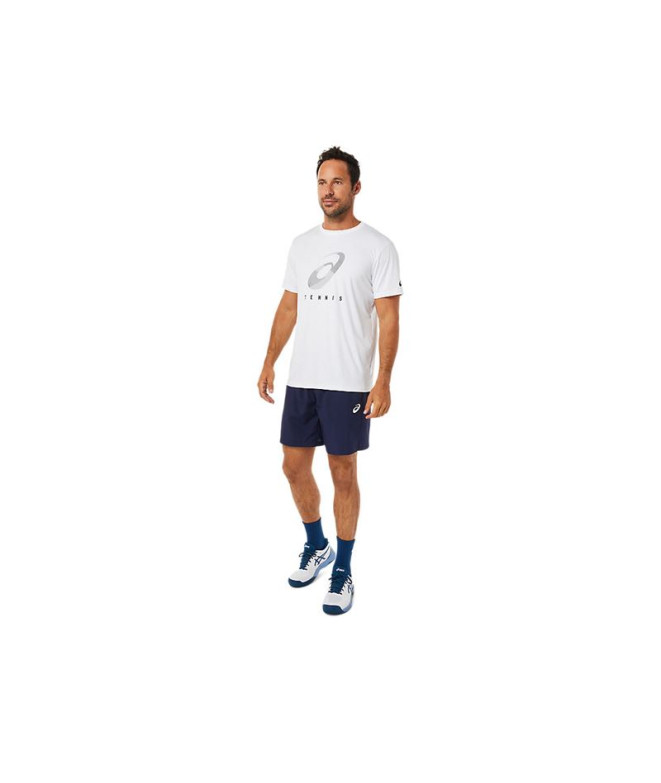 ASICS COURT M SPIRAL TEE Hommes Blanc