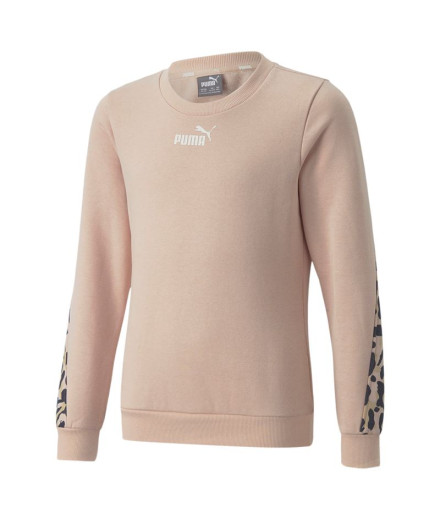 Camisola com gola redonda Puma Alpha Menina Preto