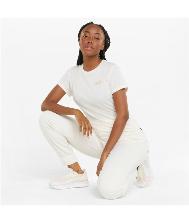 T-shirt Broderie Ess+ Puma Femme