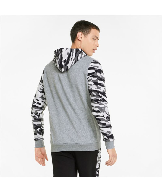 Sudadera Puma ESS Camo Hoodie Hombre Black