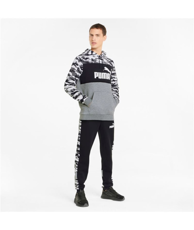 Sweatshirt Puma ESS Camo Hoodie Man Preto