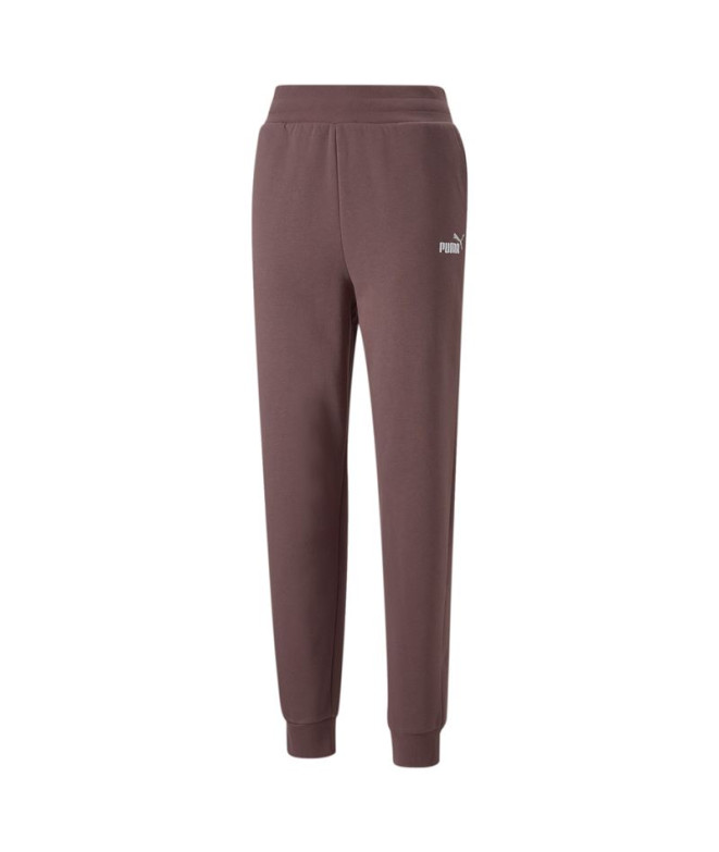 Puma ESS+ Embroidery High-W Pantalon Femmes Marron