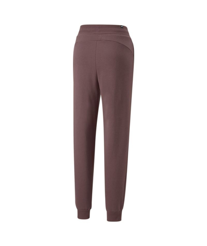 Puma ESS+ Embroidery High-W Pantalon Femmes Marron